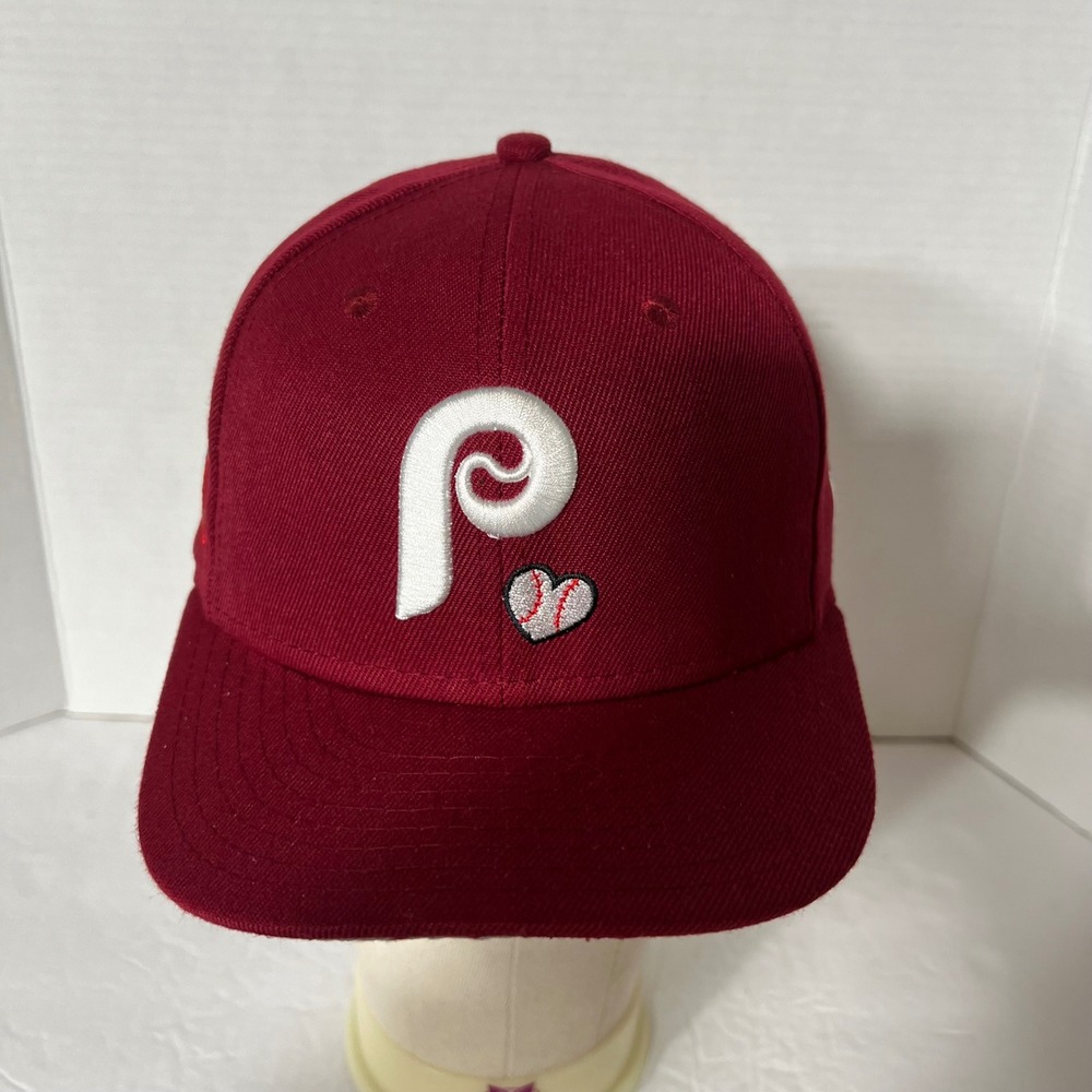 New Era Philadelphia Phillies 1980 World Series Fitted Hat 7 1/4 Maroon